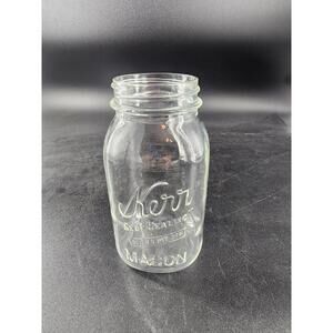 Vintage Kerr Self Sealing Mason Jar Square Body,  #505 Quart